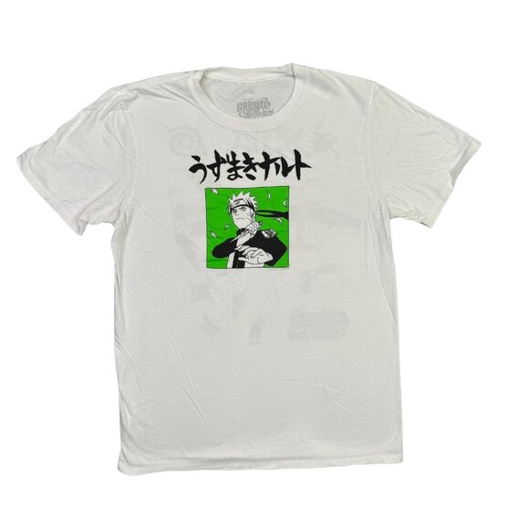 Naruto Shippudem Shonen Jump T Shirt Mens Medium White Anime Graphic Tee M - Picture 1 of 7
